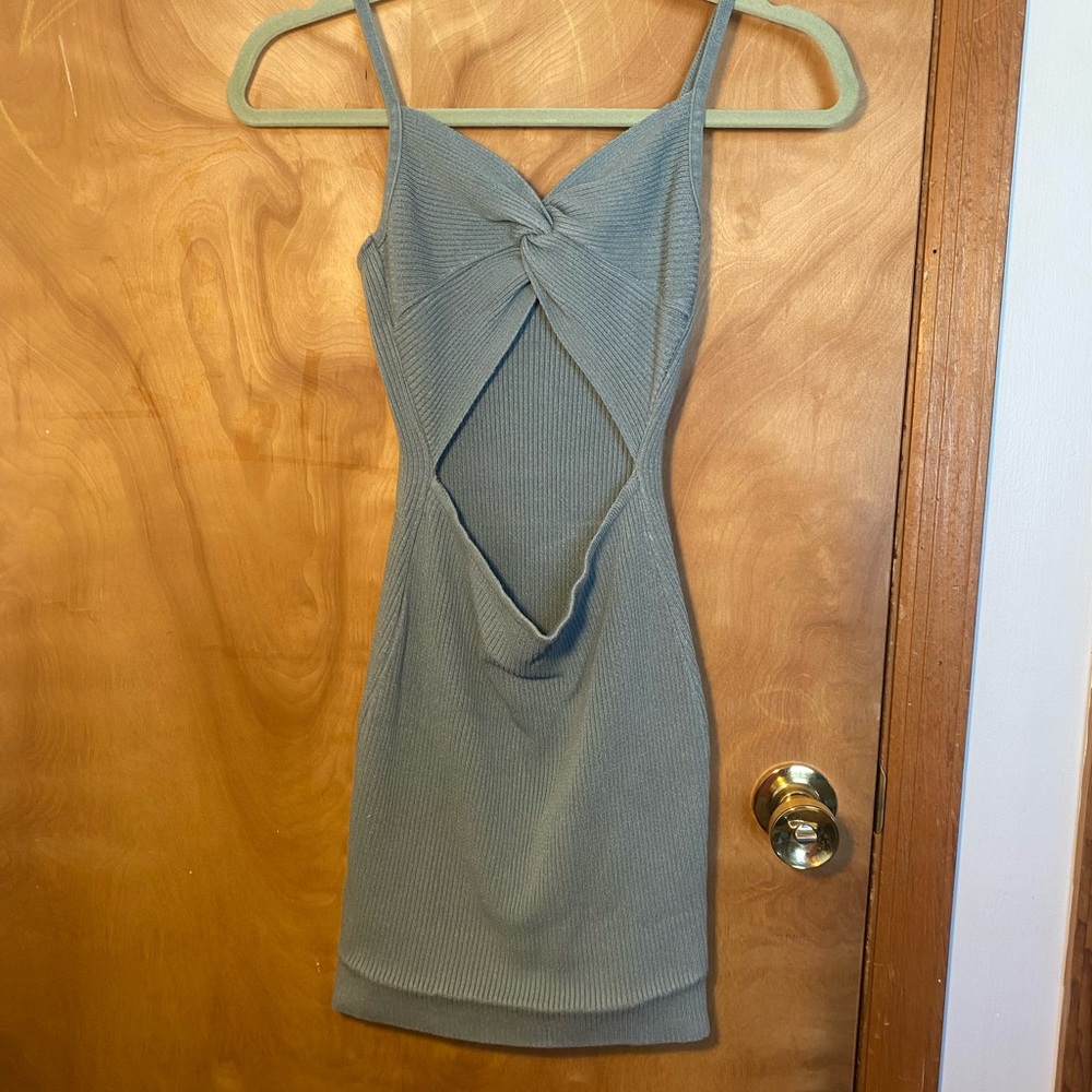 Elegant Blue Sleeveless Dress